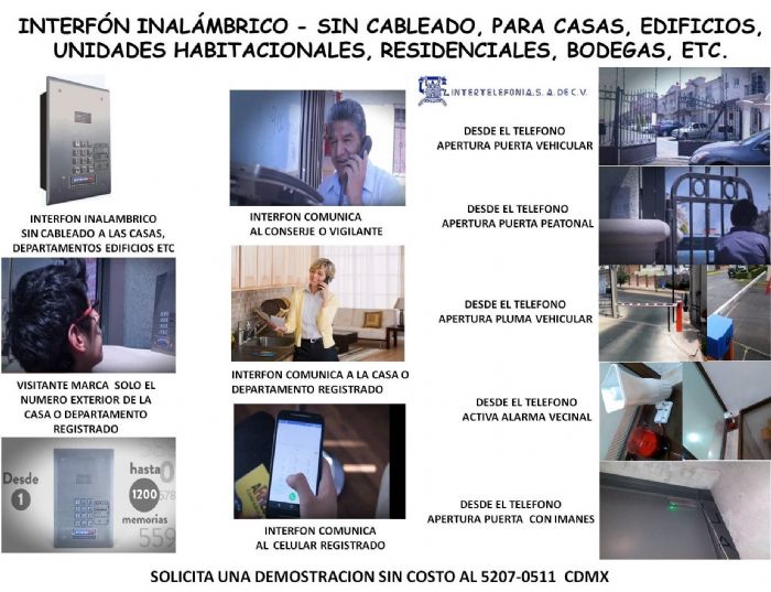 INTERFON SIN CABLEADO A CASAS